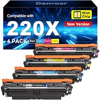 220X 220A Con Chip Compatibile per HP 220X Color Laserjet Pro MFP 4302dw