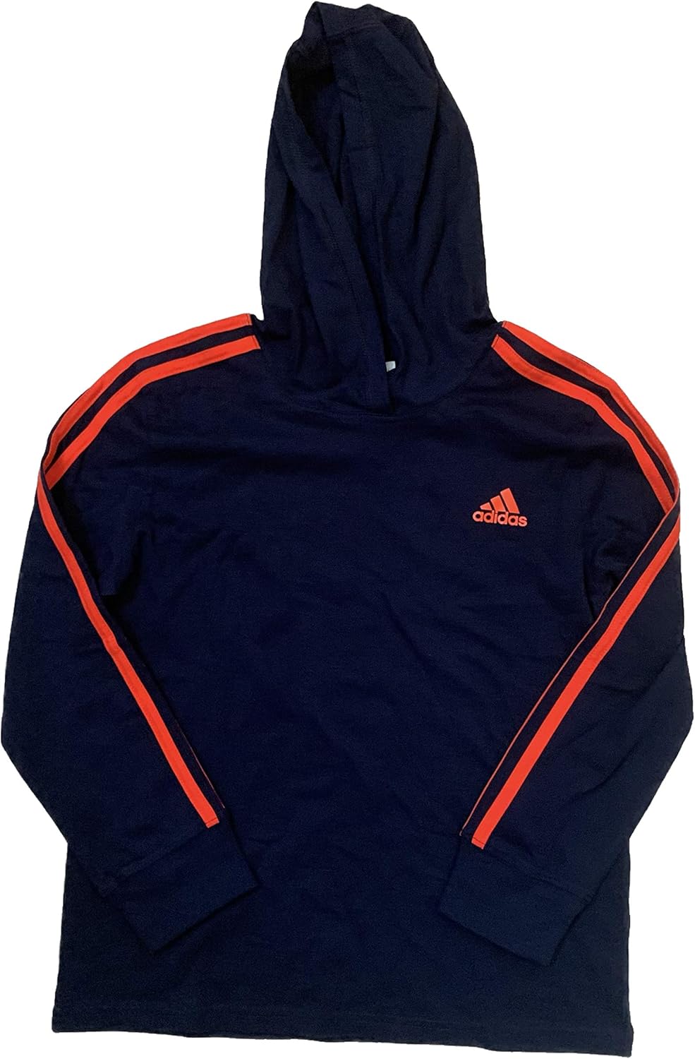 adidas Youth 3 Stripe Hooded Tee