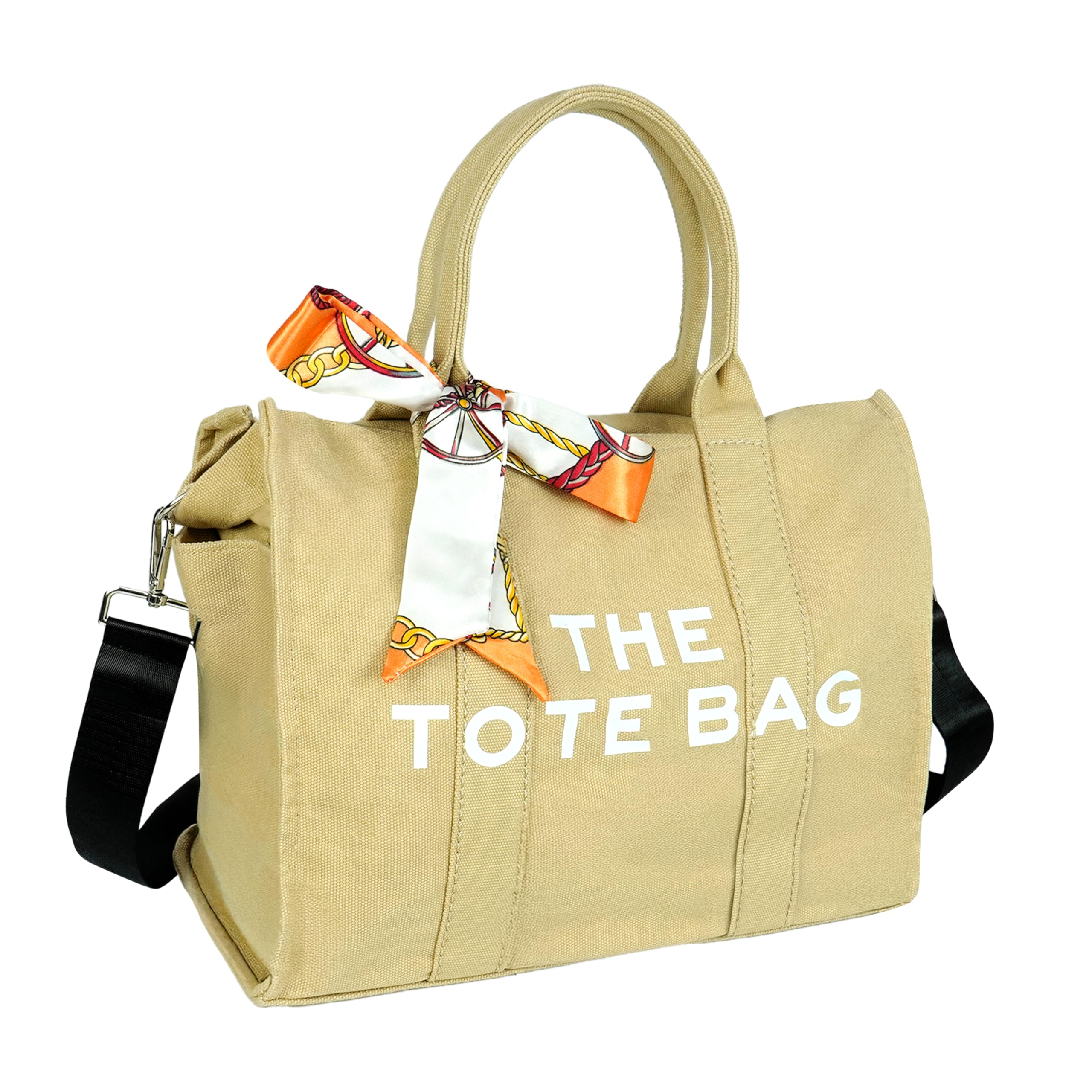 storite Canvas Tote Bags for Women Large Capacity Shoulder Bag with Inner Pocket Everyday Handbags for Office, College and Travel-picture-24