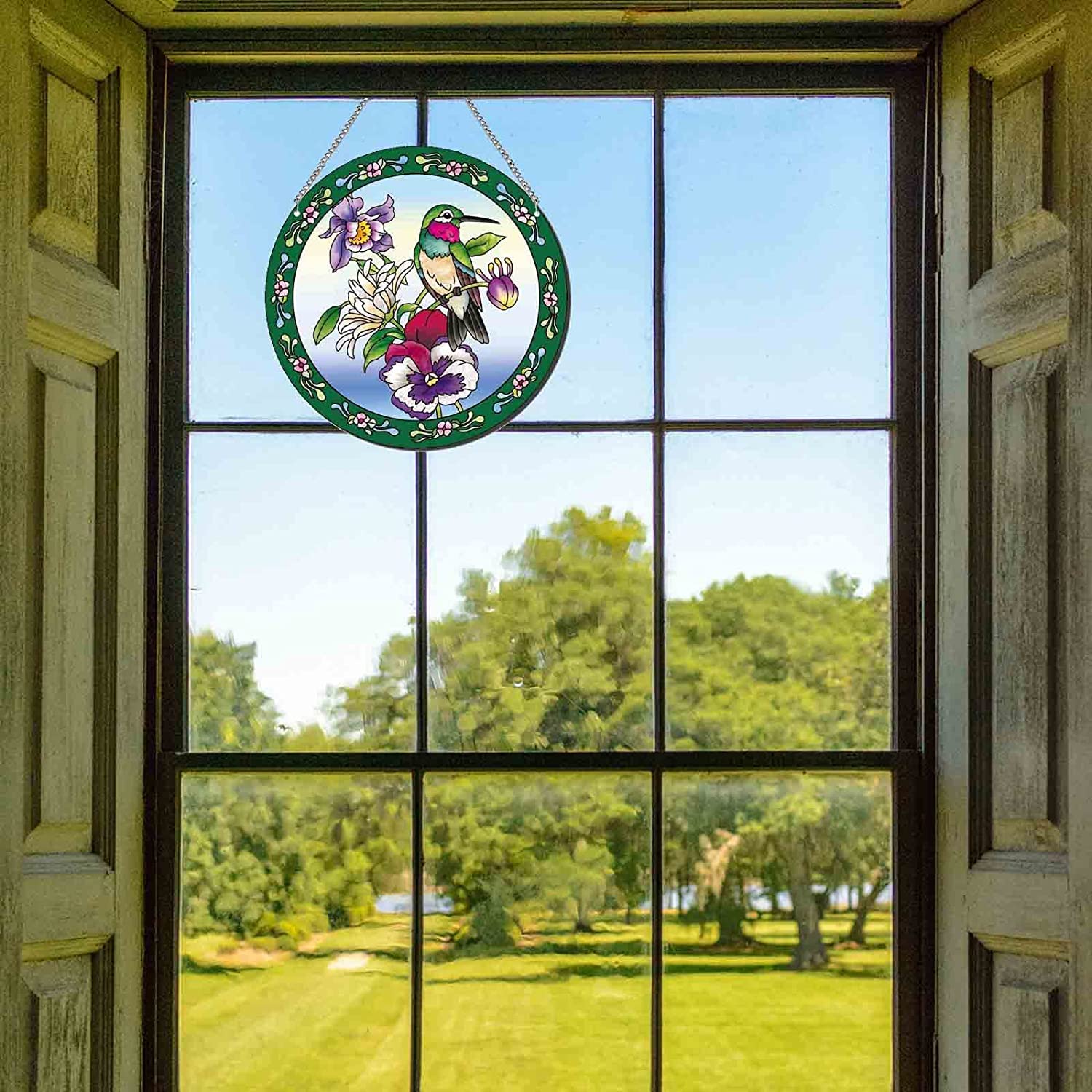 Crystal Sky Bluebird Lot De 3 Décorations En Verre Teinté Pour Fenêtre