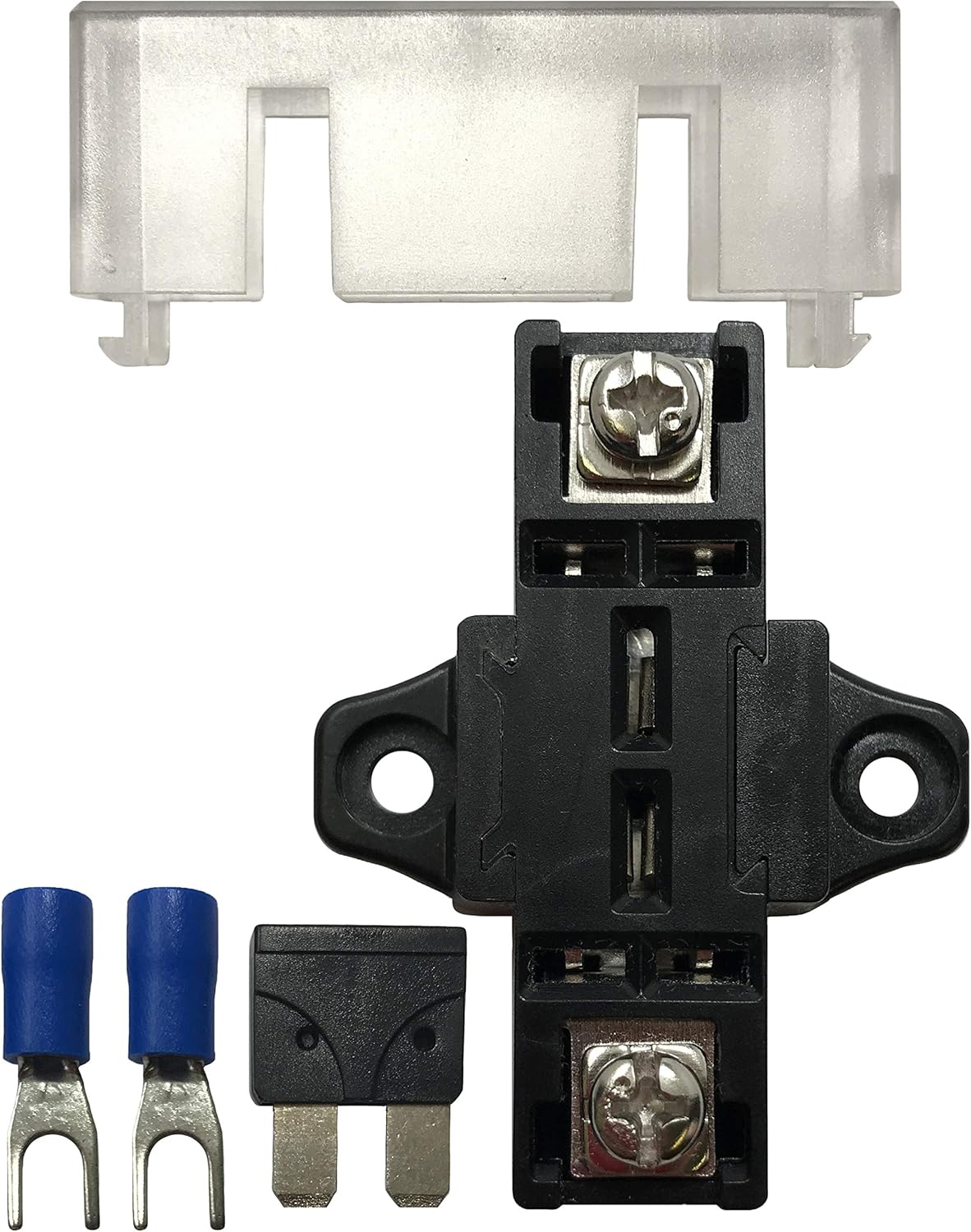 Sherco-Auto Stack-able Add-on in-line Fuse Holder Panel & Distribution Block for ATO/ATC & ATM/MIN Blade Fuses - Automotive Marine Car Boat RV (10)