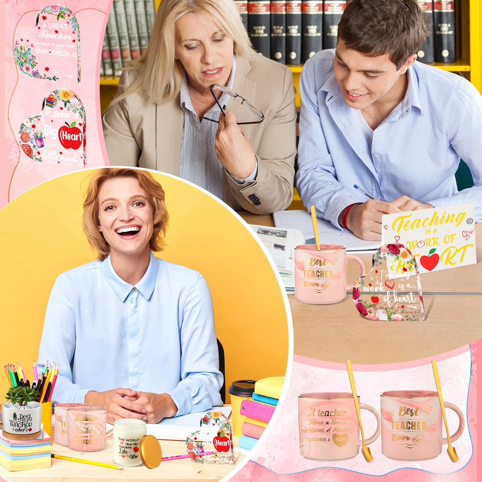 Aileam 8 Stück 'Best Teacher Ever' Geschenke – Dankeskarten Für Lehrer