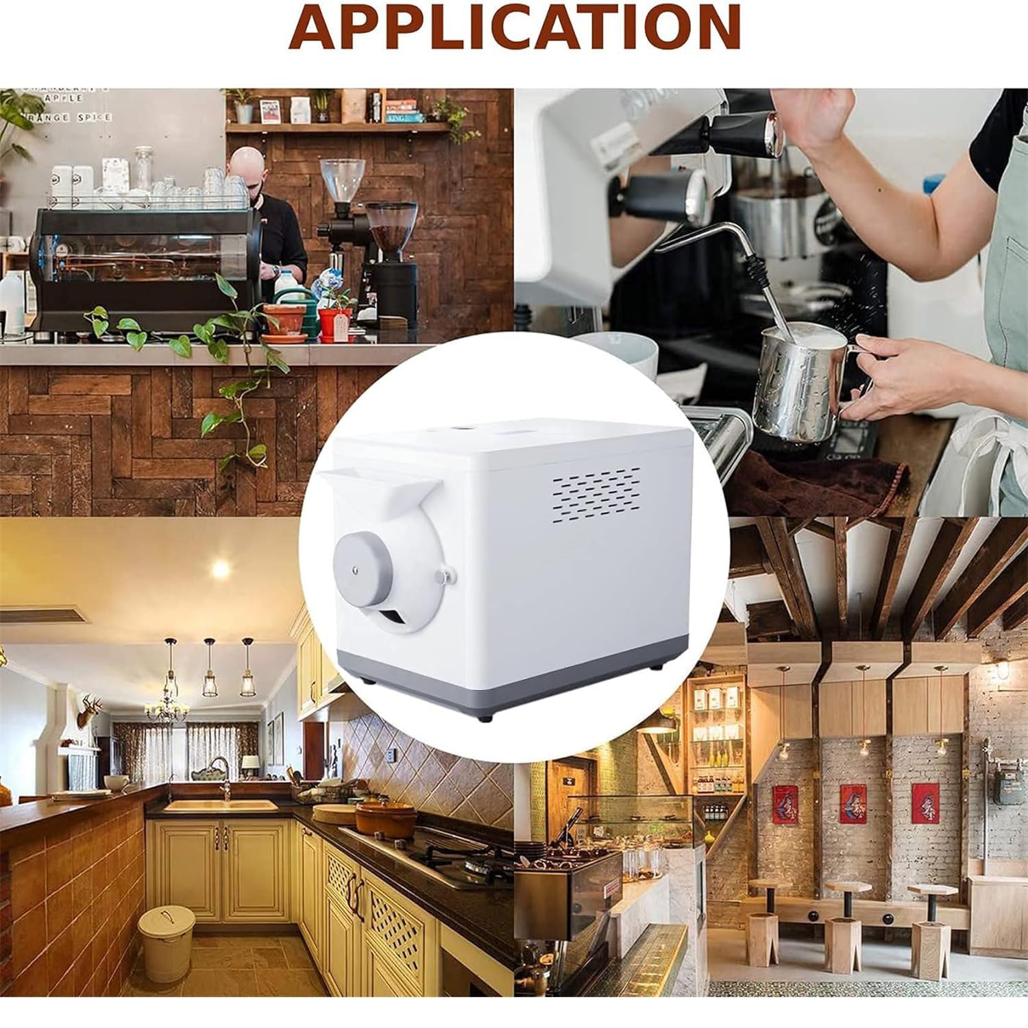 Tostatrice for caffè,Tostatrice elettrica for Chicchi di caffè,Tostatrice for caffè Commerciale da 1500 g,Tempi e Temperatura Regolabili,per Sesamo,soia,Arachidi,tè,Noci Varie