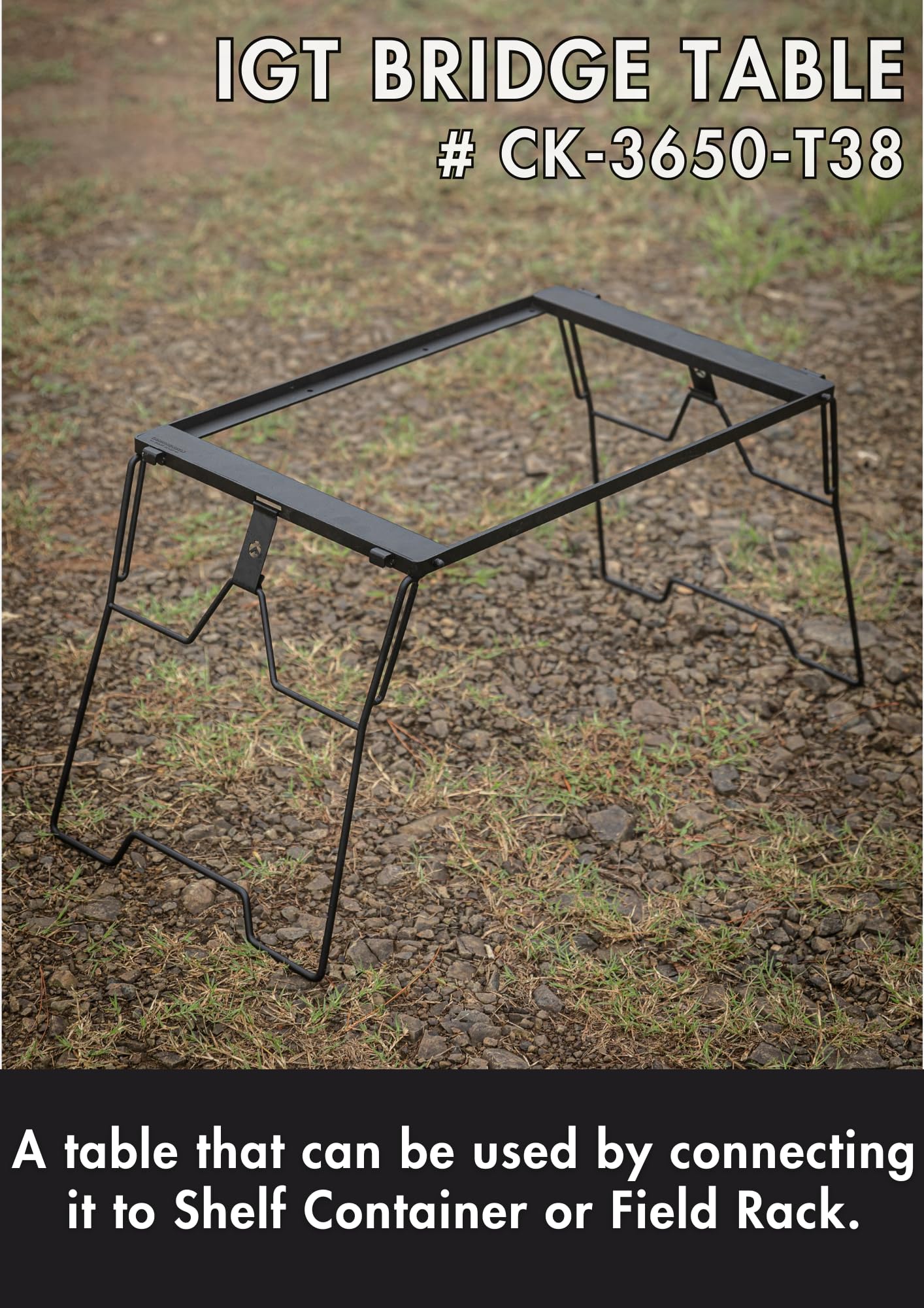 CAMPINGMOON IGT Top Board Bridge Table Bridge Frame CK-3650-T38