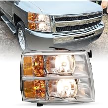 SOCKIR Fits for 2007-2013 Chevy Silverado Headlight Assembly OE Style