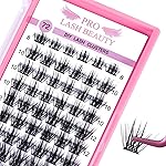 Cluster Lashes 72 Pcs Lash Clusters DIY Eyelash Extension Individual Lashes Attraction C-8-16 mix Thin Band Easy to Apply at home Lashes(Attraction,C-8-16mix)