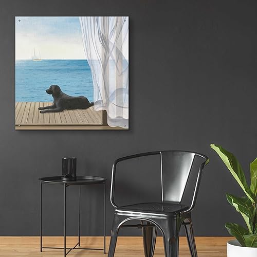 Miniatura 4 de Epic Art 'Blue Breeze III' de James Wiens, arte de pared de cristal acrílico, 36 x 36 pulgadas