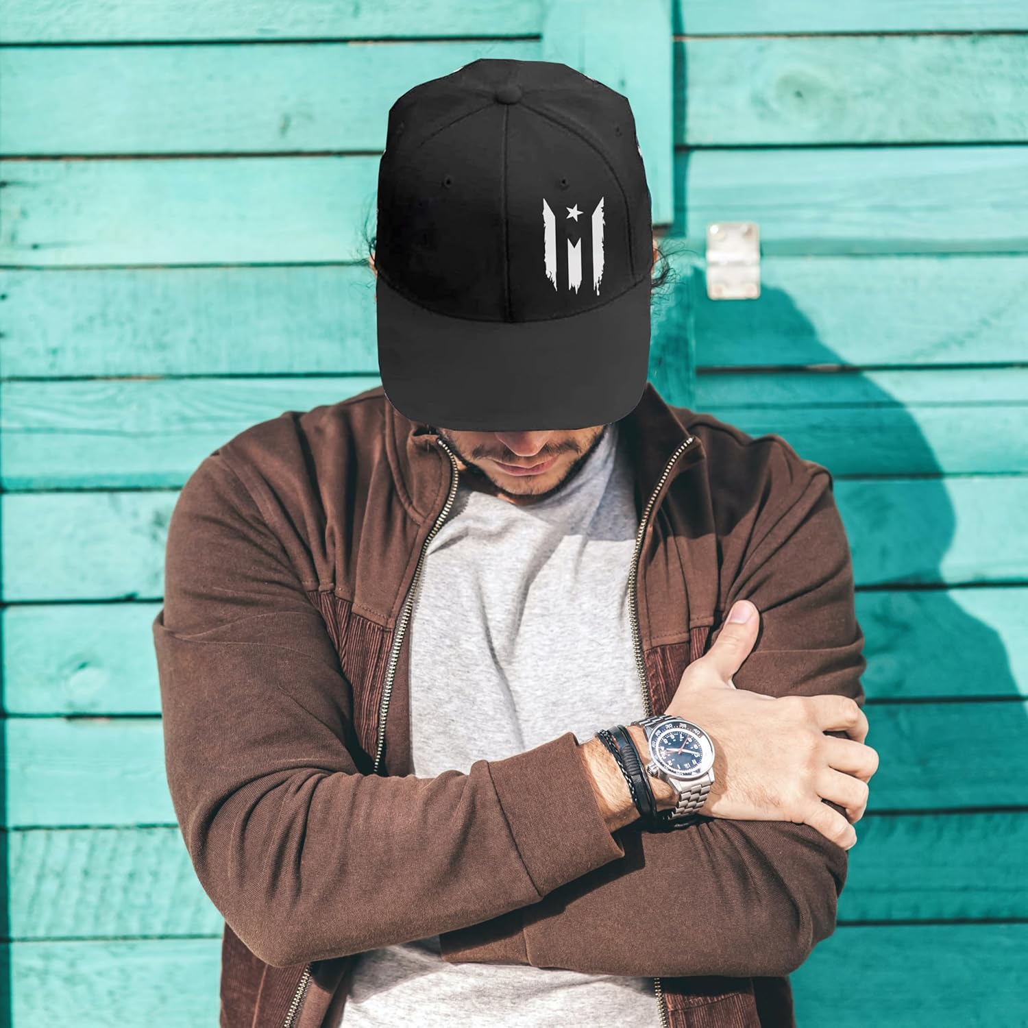 Flat Bill Hats for Men Snapback Hats for Men Baseball Cap for Men Black Snapback Women Fitting Hat - Image 7