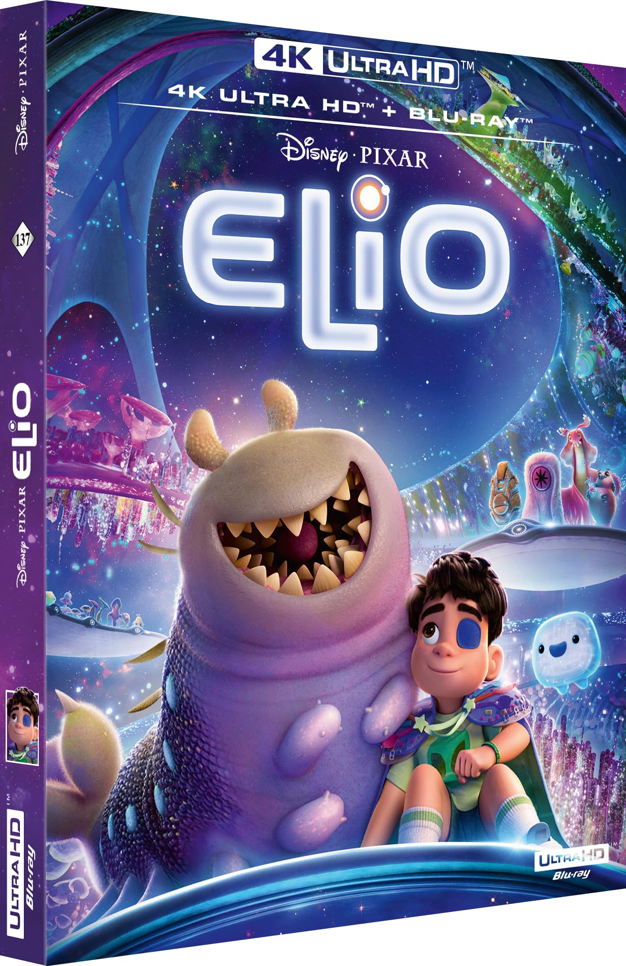 Elio - Édition 4K Ultra HD avec Blu-ray | Film Disney-Pixar