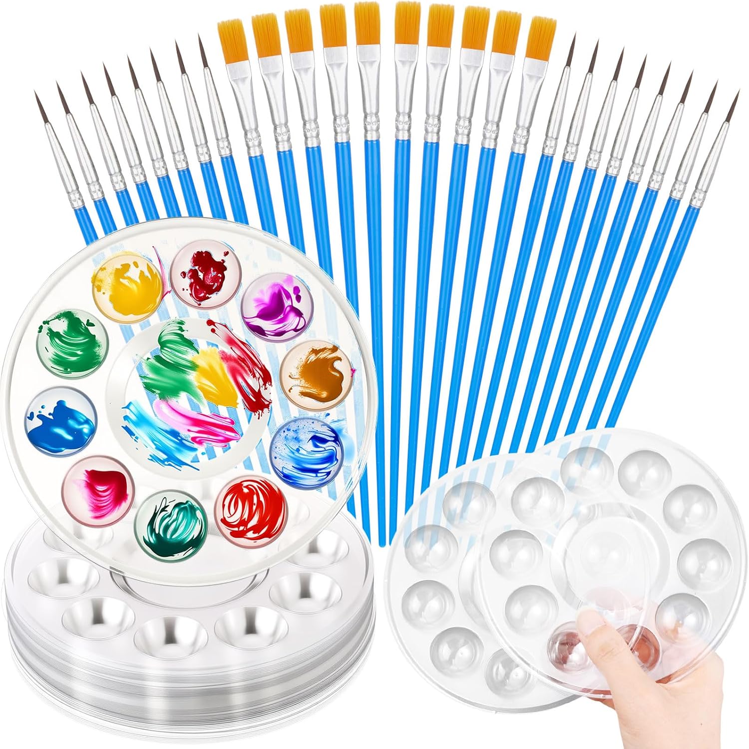 Set de 60 Pinceles y Paletas de Pintura Poola Voidra