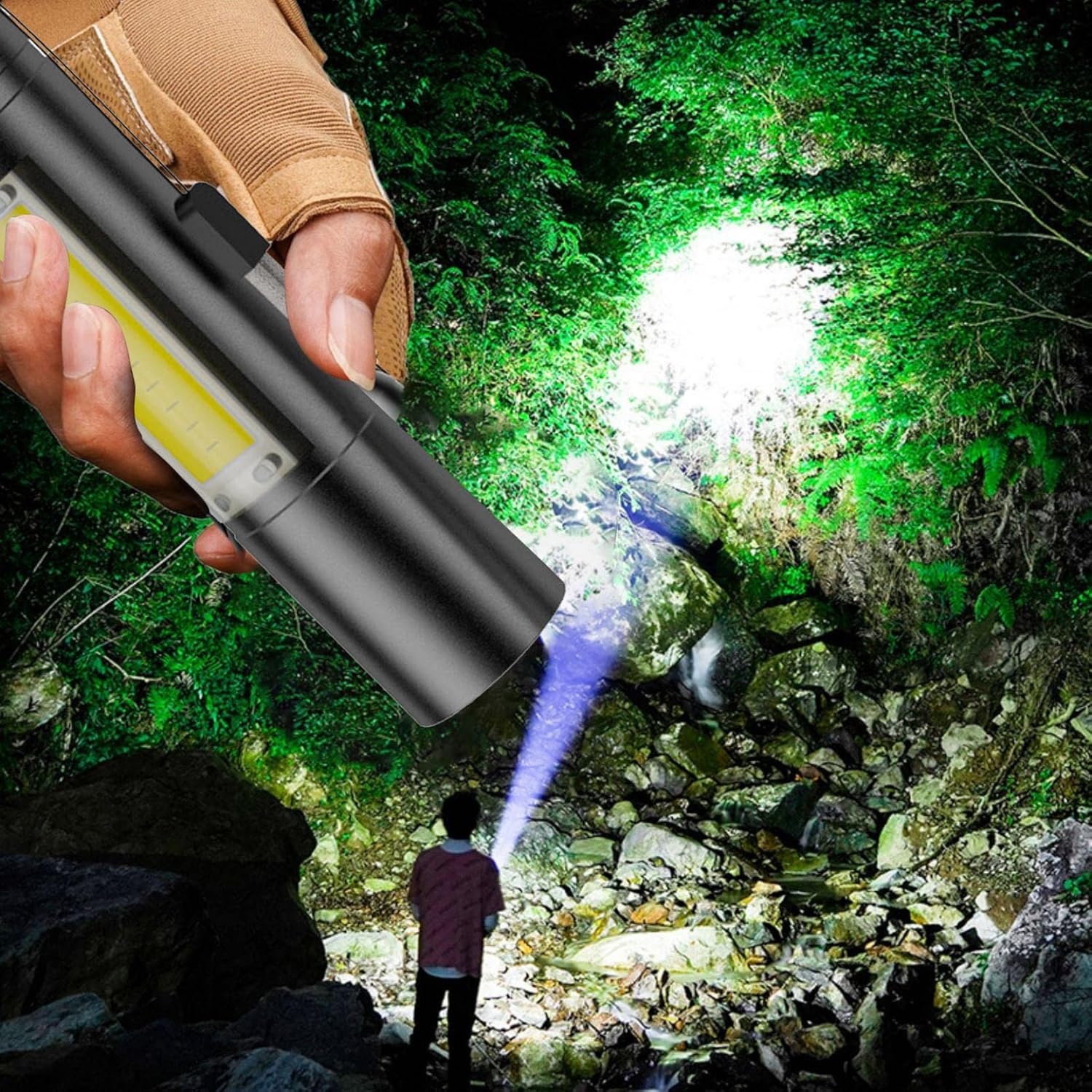 Rechargeable LED Handheld Flashlights Zoomable Flashlight,High Lumens