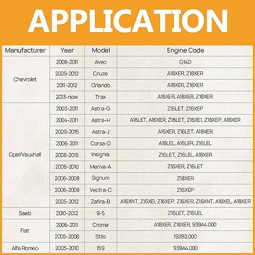Miniatura 9 de 8 unids motor árbol de levas alineación herramienta de sincronización motor árbol de levas tensado bloqueo kit compatible con Chevy Cruze Aveo
