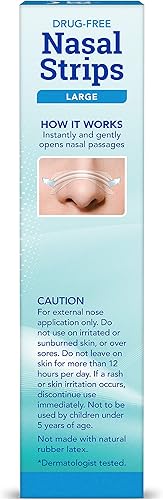 Miniatura 9 de Tiras de respiración nasal, transparentes grandes, 30 unidades | Funciona al instante, alivio de la congestión nasal, detiene ronquidos, resfriados