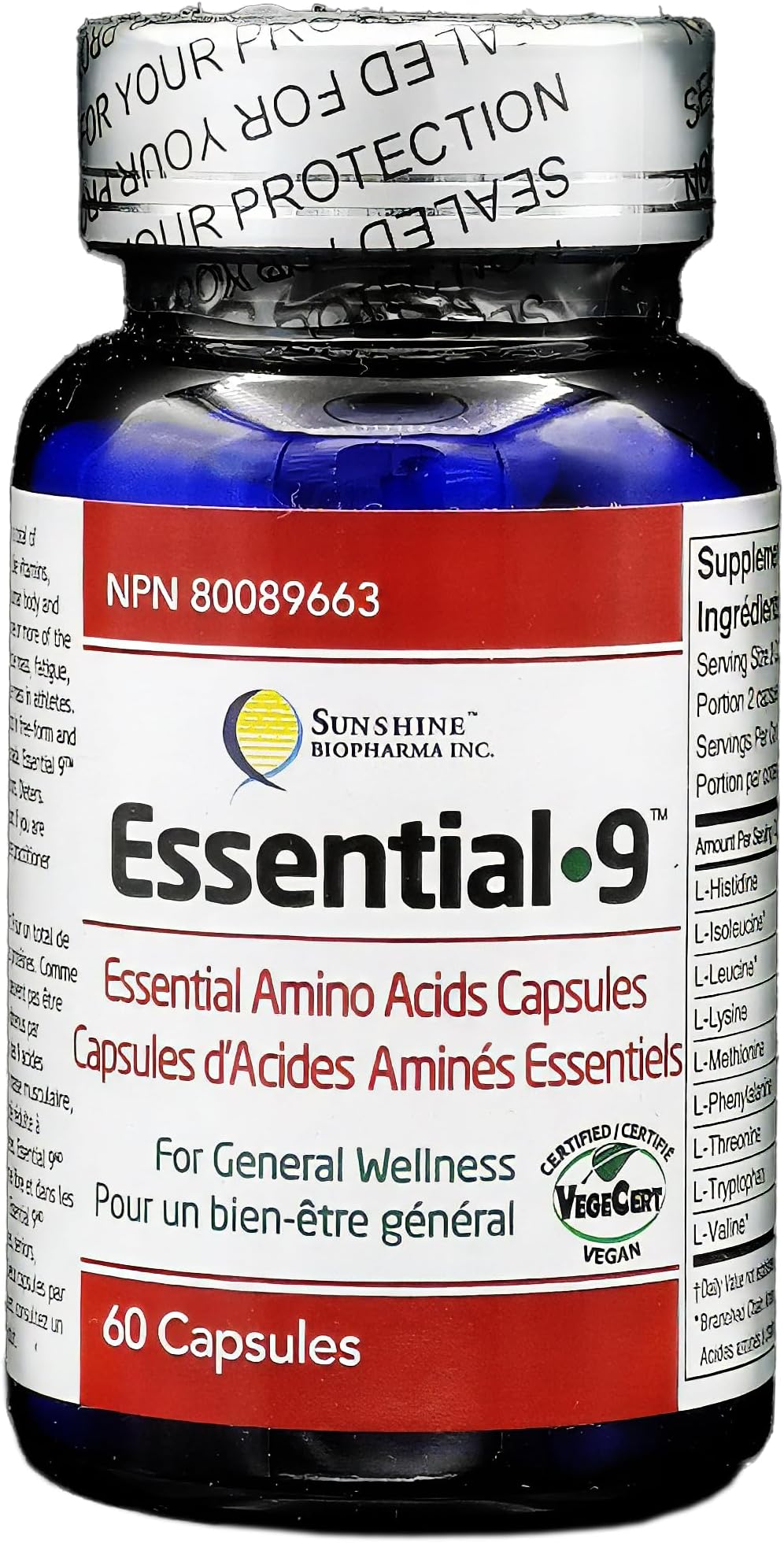 All 9 Essential Amino Acids. Offers The Ideal Essential Amino Acids Formulation as Tablets for General Wellness, Endurance, Improved Mood and Performance. Vegan Certified
