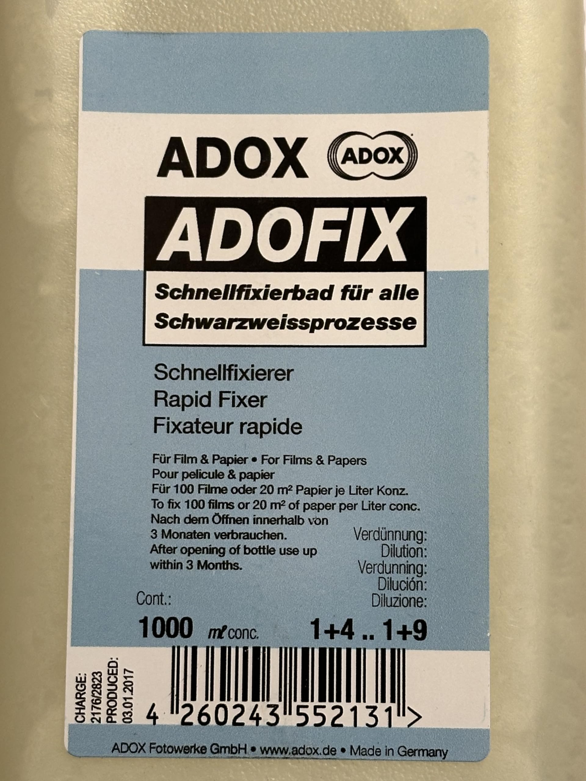 Adofix Express Fixierer 1000ml Concentrate