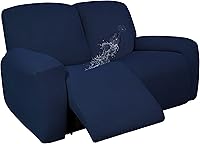 Vista 23 de Easy-Going - Funda 100 % impermeable doble para sofá reclinable, diseño jacquard, en 1 pieza, a prueba de derrames, para niños, mascotas, perros