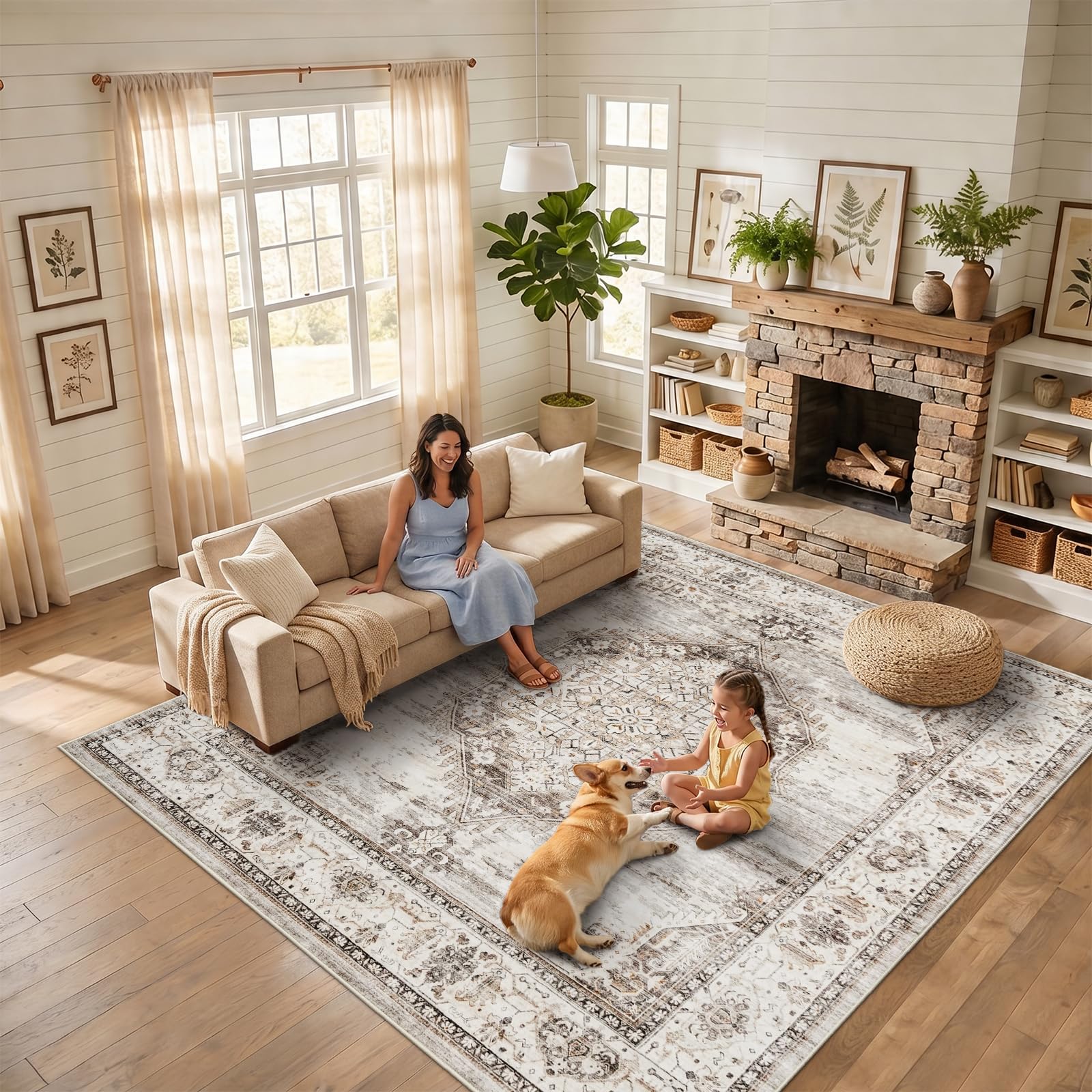 YOUFORTONG 10x10 Square Area Rug