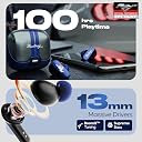 GOBOULT Mustang Dash Truly Wireless in Ear Earbuds with 100H Playtime, App Support, Dual Device Pairing, 4 Clear Calling ENC Mics, 45ms Low Latency, IPX5 Ear Buds TWS Bluetooth 5.4 gallery image