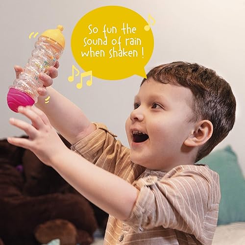 Miniatura 5 de Lalaboom - Juguete de palo de lluvia y cuentas educativas - Juego de construcción paso a paso de colores y formas para niños de 10 meses a 4 años de