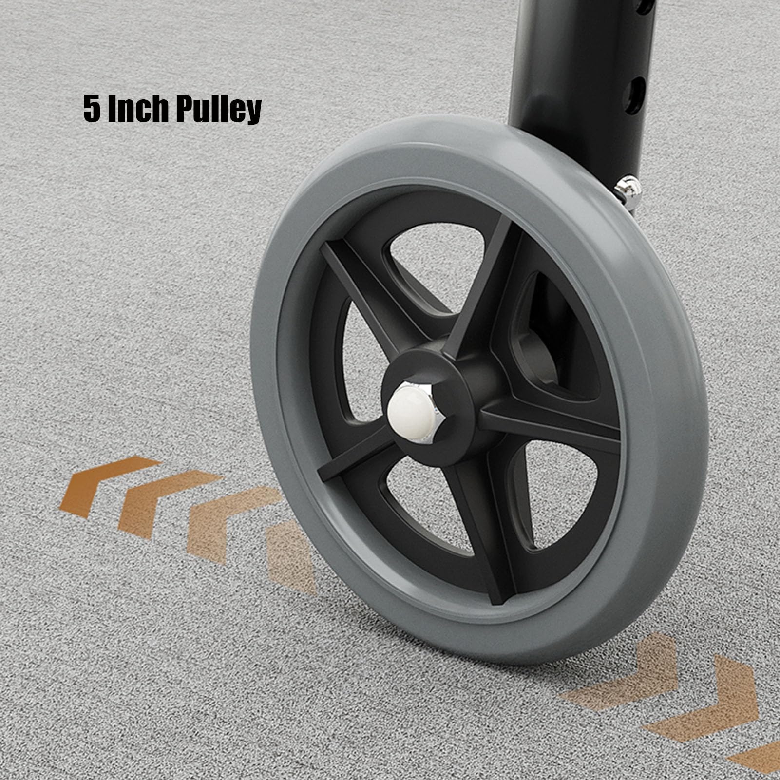Andador Plegable Ancianos con 2 Ruedas, Andador Estándar Ajustable en Altura de Aluminio, Ayuda Portátil para Adultos para Discapacitados, Resistente y Cómodo