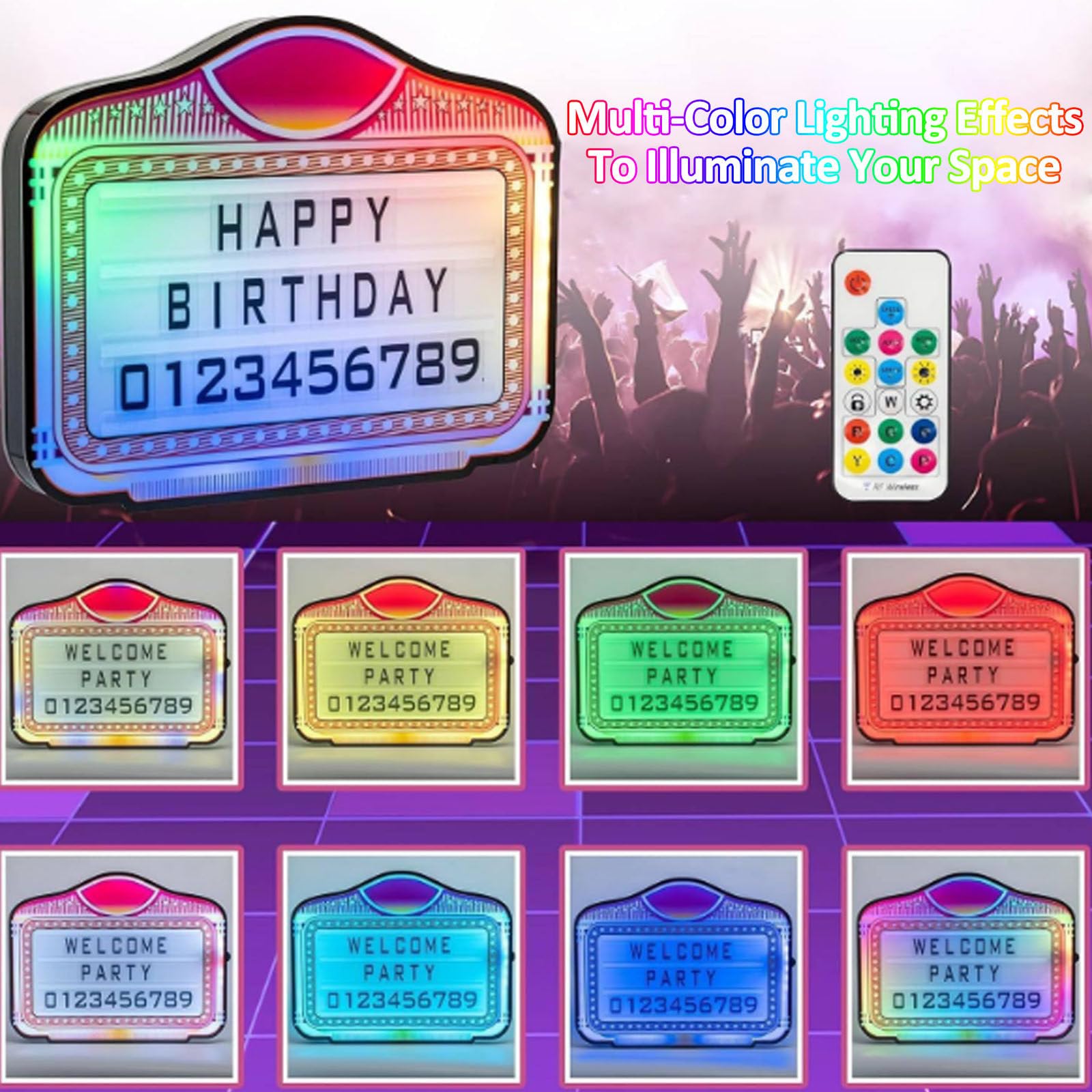 Espositore per bottiglie di vino con lettere a LED, cartellone per servizio VIP in discoteca, cartellone pubblicitario luminoso a colori, display LED luminoso portatile,Nologo
