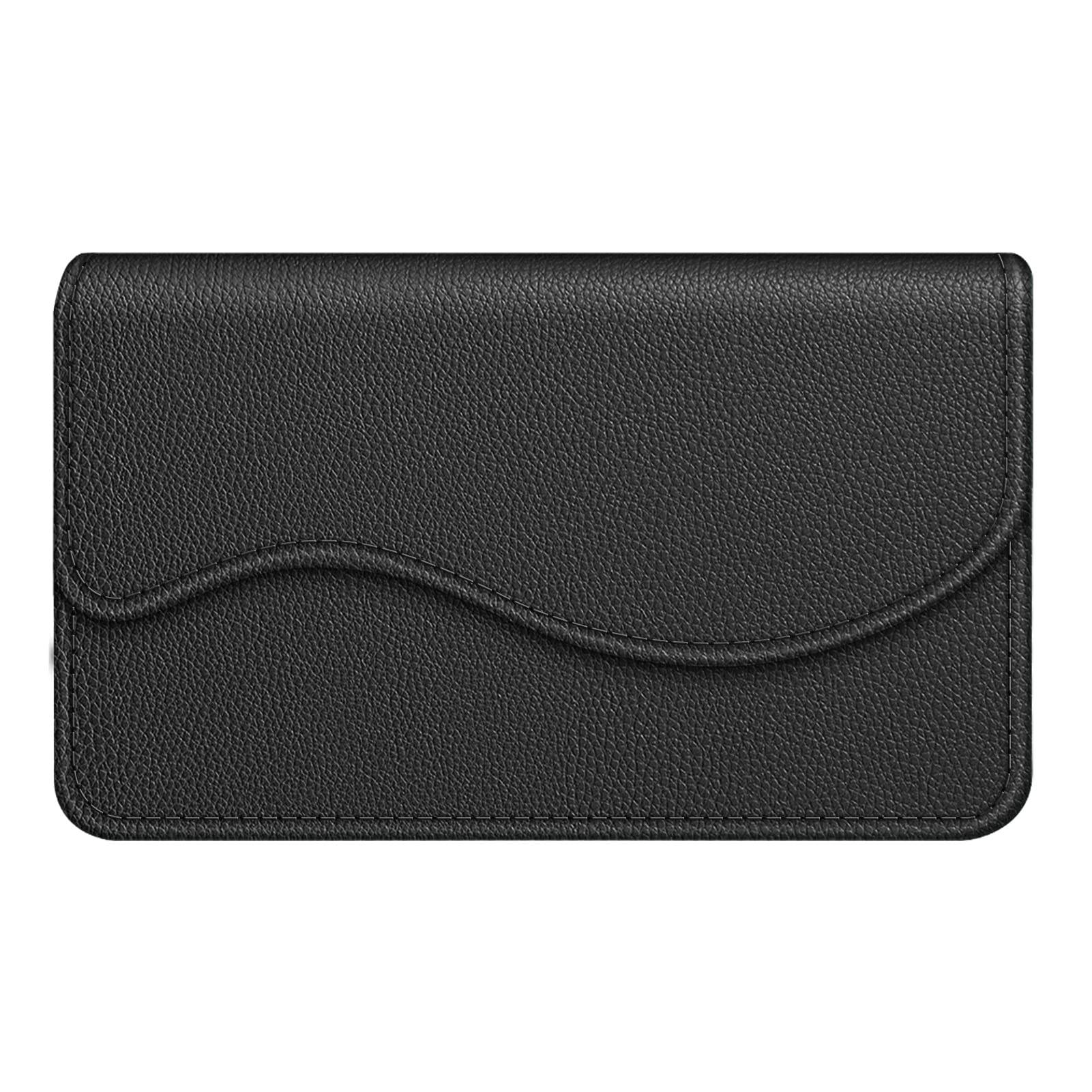 FINTIE Tarjetero de Comercial/Cartera de Tarjeta Crédito - Universal Organizador Tarjeta Exterior Sintético con Cierre Magnético, (*Negro)
