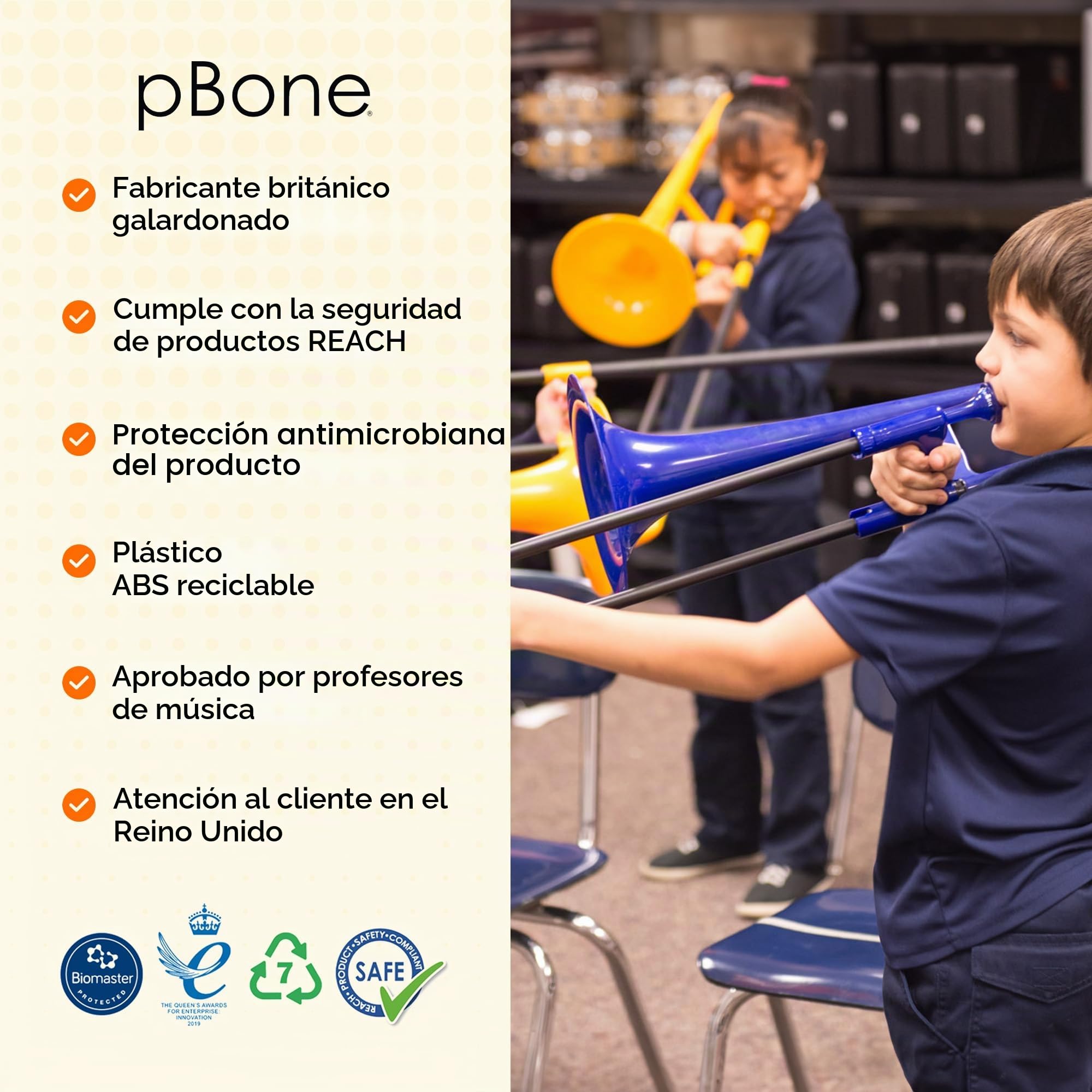 pbone 700645 - Trombón con boquilla y funda