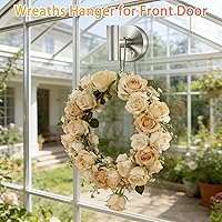 Vista 7 de 4 Pack Heavy Duty Suction Cup Hooks for Shower & Glass Window, No Drill & Removable Shower Hooks for Towels, Coat, Robes, Loofah -Brushed Nickel