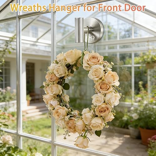 Miniatura 7 de 4 Pack Heavy Duty Suction Cup Hooks for Shower & Glass Window, No Drill & Removable Shower Hooks for Towels, Coat, Robes, Loofah -Brushed Nickel