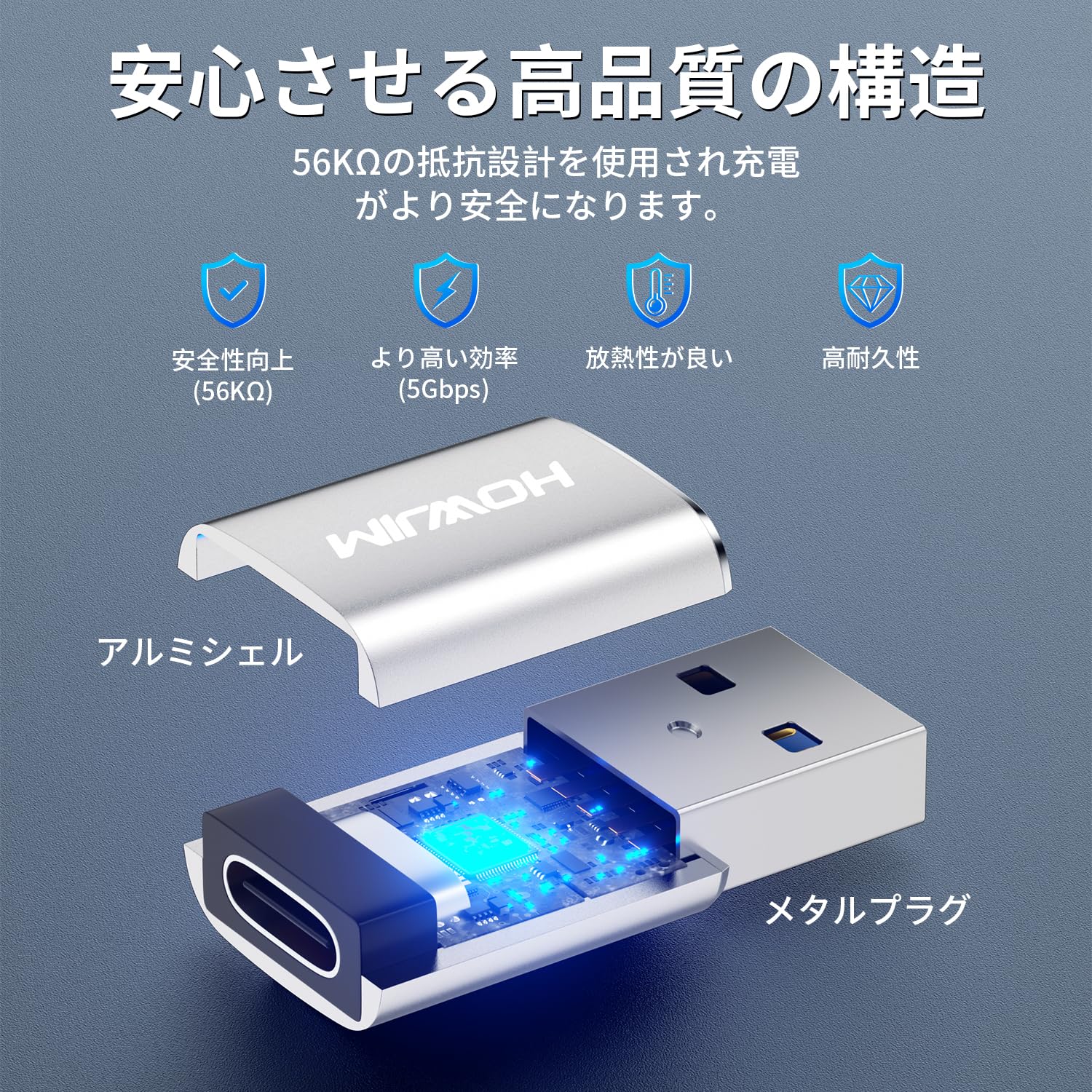 HOWJIM USB Type-C 変換アダプタ USB 3.2 Amazon.co.jp: HOWJIM USB Type-C 変換アダプタ 2個セット 超