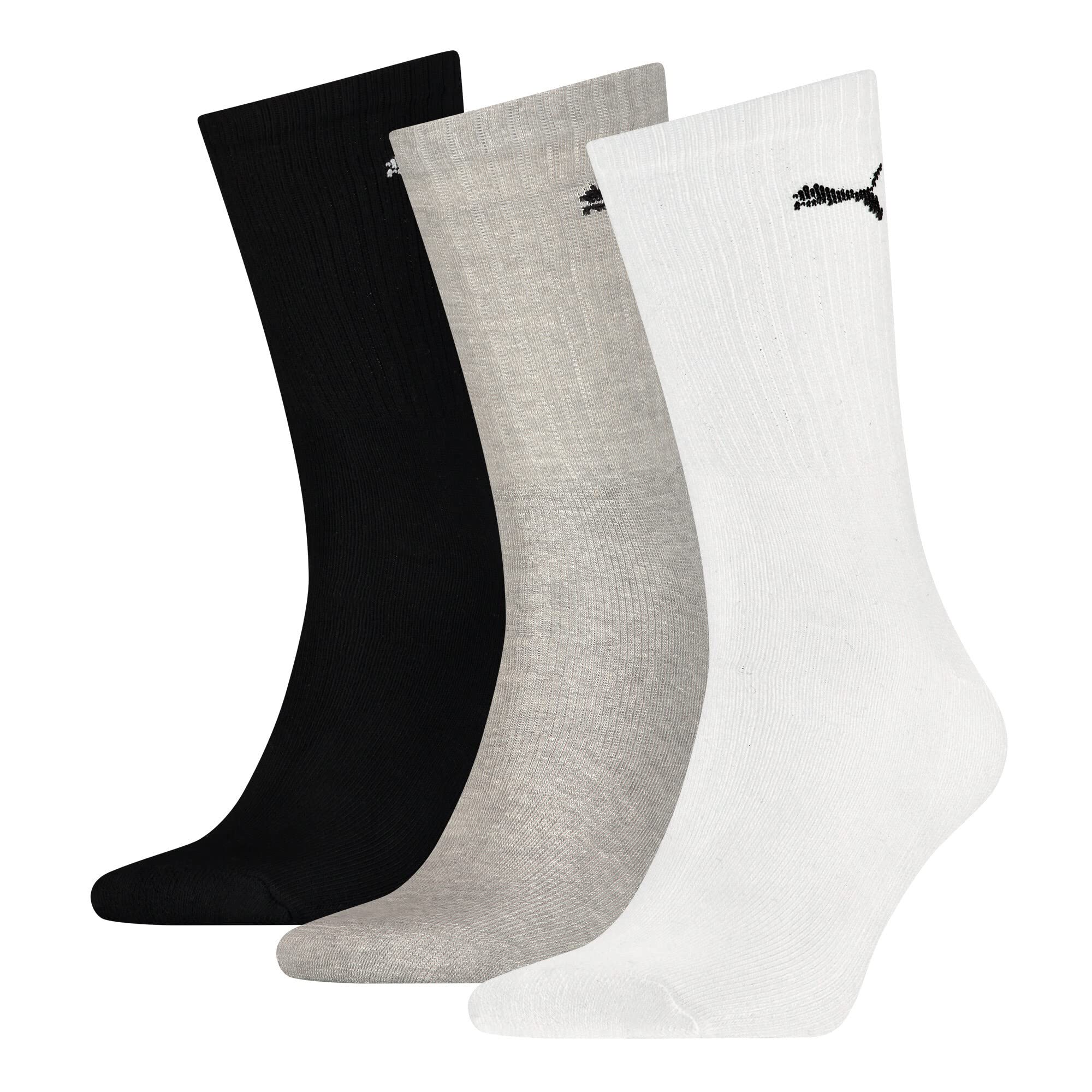 PUMA Homme Crew Chaussettes,​Blanc / Gris / Noir,​43-​46