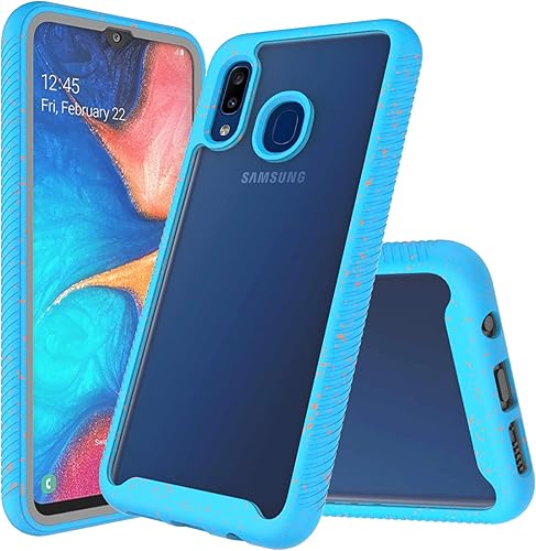Funda protectora transparente de cuerpo completo resistente con protector de pantalla integrado a prueba de golpes, diseñada para Samsung Galaxy A30