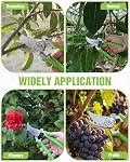 WORKPRO 8.5" Bypass Pruning Shears, Professional Garden Clippers with Forged Steel Blades, Gardening Scissors with Safety Lock, Ergonomic Hand Pruner for Flowers, Plants and Branches