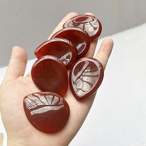 Miniatura 7 de Piedra natural de labradorita negra para el pulgar, piedras de palma de bolsillo de cristal de reiki