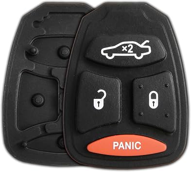 KeylessOption Replacement Keyless Entry Remote Ignition Key Rubber Button Pad Repair Fix
