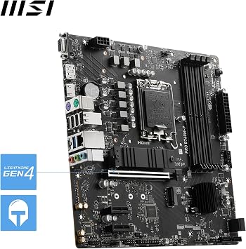 MSI PRO B760M-P Intel B760 Soket 1700 DDR5 6800(OC) MHz mATX Gaming (Oyuncu) Anakart