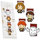 Harry Potter Gifts Magnetic Bookmarks Page Clips for Kids Teens Women for School Uni Office, Readers, Book Lovers Gifts (Multi 4 Pack)