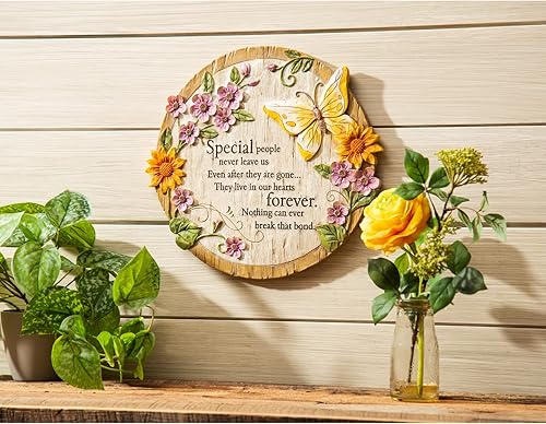 Miniatura 6 de Evergreen Special People Never Leave Us Garden Memorial Stone | Seguro para exteriores | 12 pulgadas | Regalo de recuerdo | Decoración para hogares,