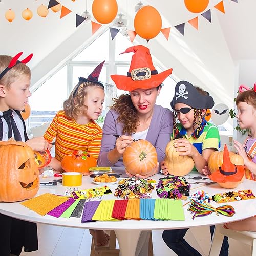 Miniatura 6 de 36 juegos de manualidades de Halloween para niños de 3 a 5 años de espuma de bricolaje de Halloween, kit de manualidades de fiesta de Halloween para