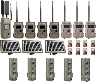 Cuddeback 1 Model G-5109 Cellular Camera Powered by Verizon 7 Remote Cameras L Series 3 Solar Power Banks Models PW-3600 5 Battery Power Banks New Model 8 16GB SD Cards 1 HW Hat New - Cuddelink