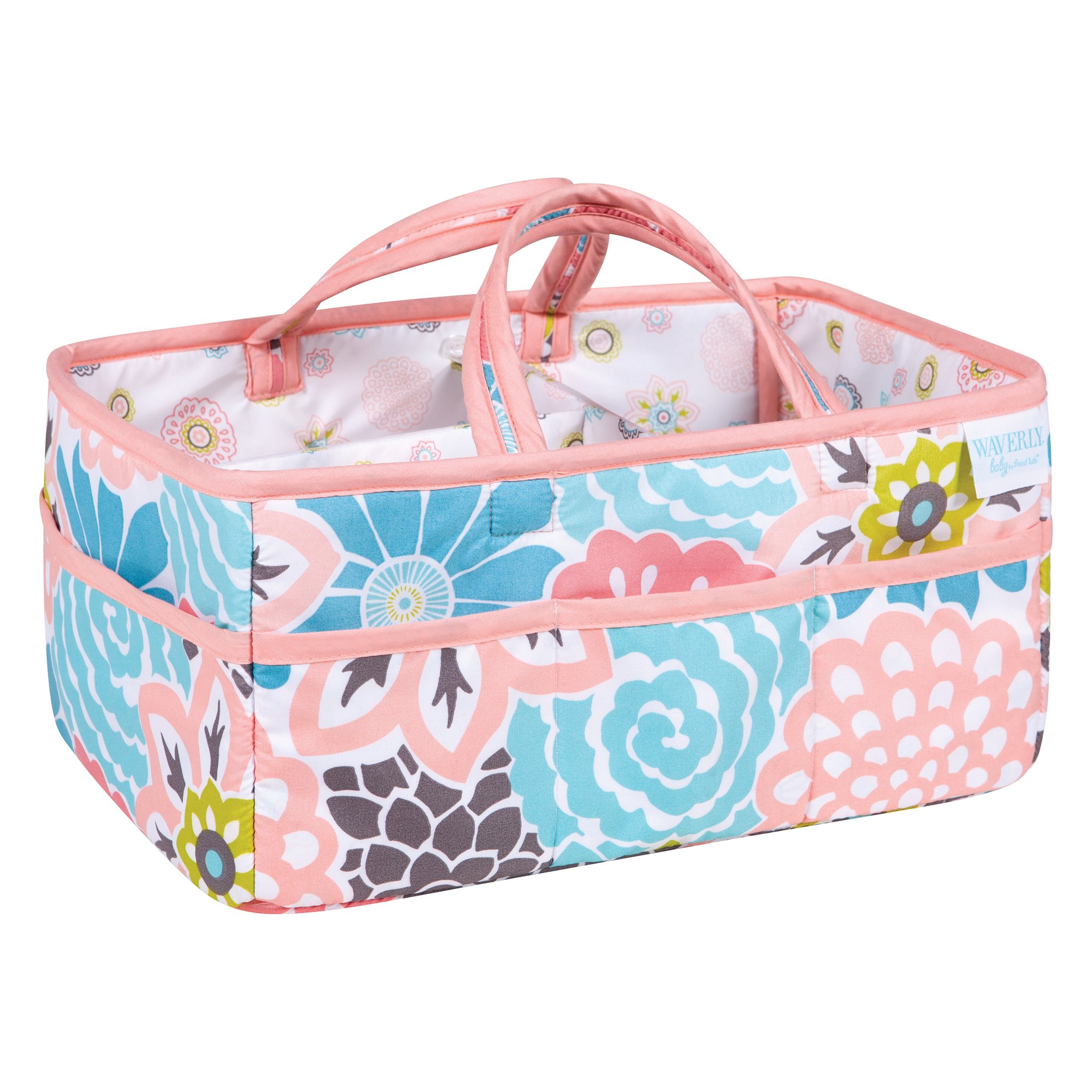 Waverly Blooms by Trend Lab Diaper Caddy, Storage, Bin, Pink