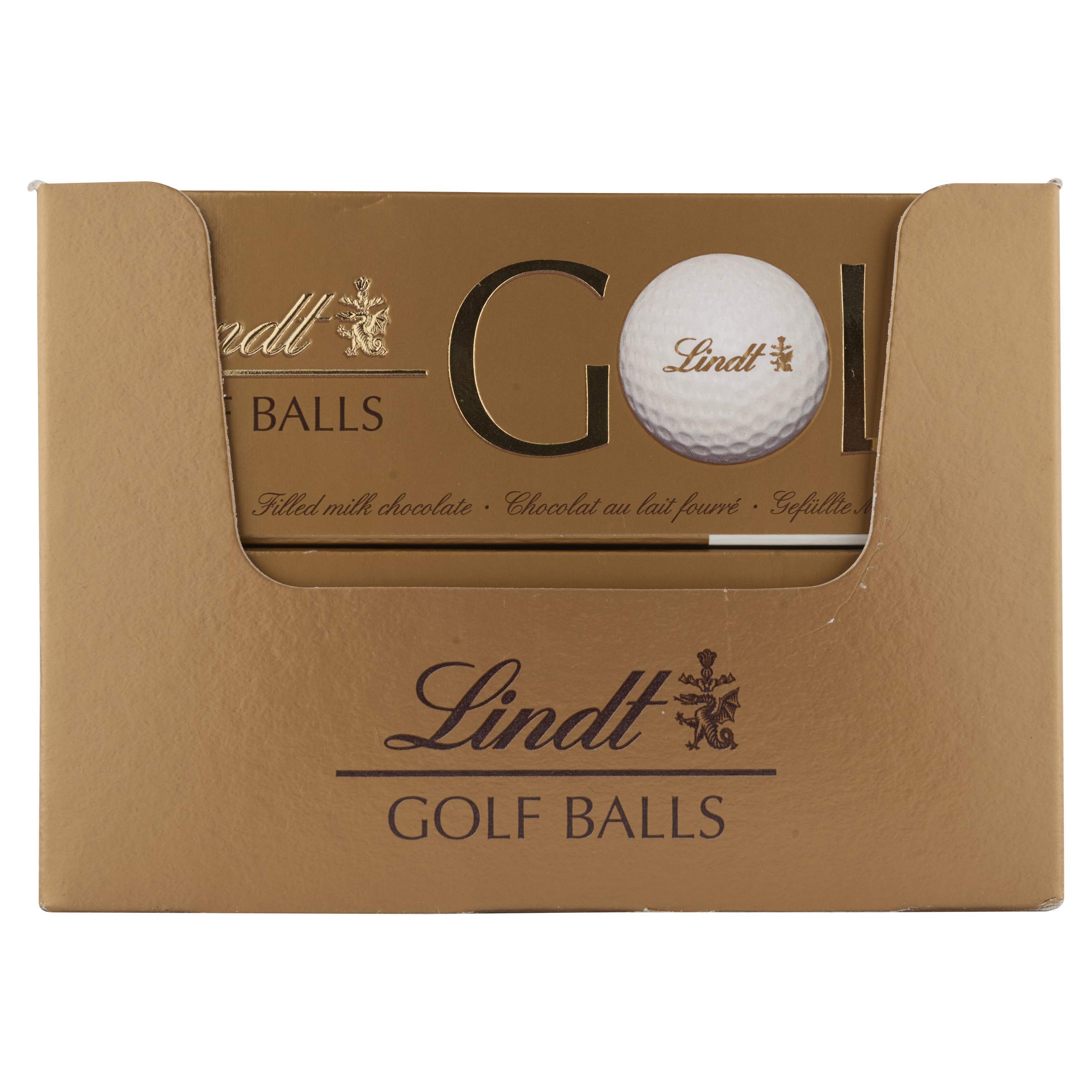 Lindt - GOLF BALLS - Chocolat au lait - Présentoir de 10 étuis de 110g