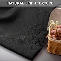 Vista 134 de Orange Linen Curtains 72 Inch Length for Living Room 2 Panels Set Back Tab Loop Pocket Semi Sheer Copper Brown Burnt Orange Curtains for Bedroom