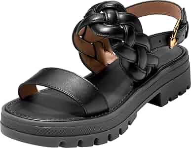 Amazon.com | Cole Haan Women's Cressida Lug Sandals, Black