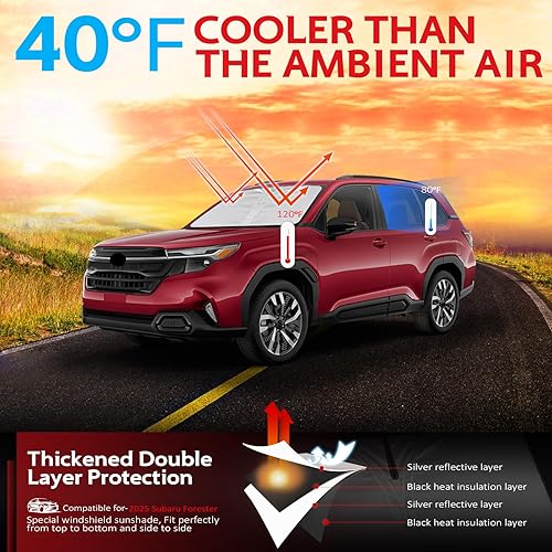 Miniatura 170 de KAYZT Parasol para parabrisas para Toyota Tacoma 2016-2025, plegable, accesorios de ajuste personalizado para ventana delantera