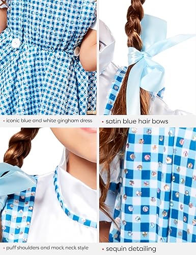 Vista 5 de Disfraz con lentejuelas de Dorothy del Mago de Oz (edición 75° aniversario)