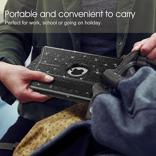 Vista 101 de Fintie - Funda giratoria para iPad de 9ª generación / 8ª generación / 7ª generación, de 10.2 pulgadas, funda giratoria en 360 grados, funda Azul