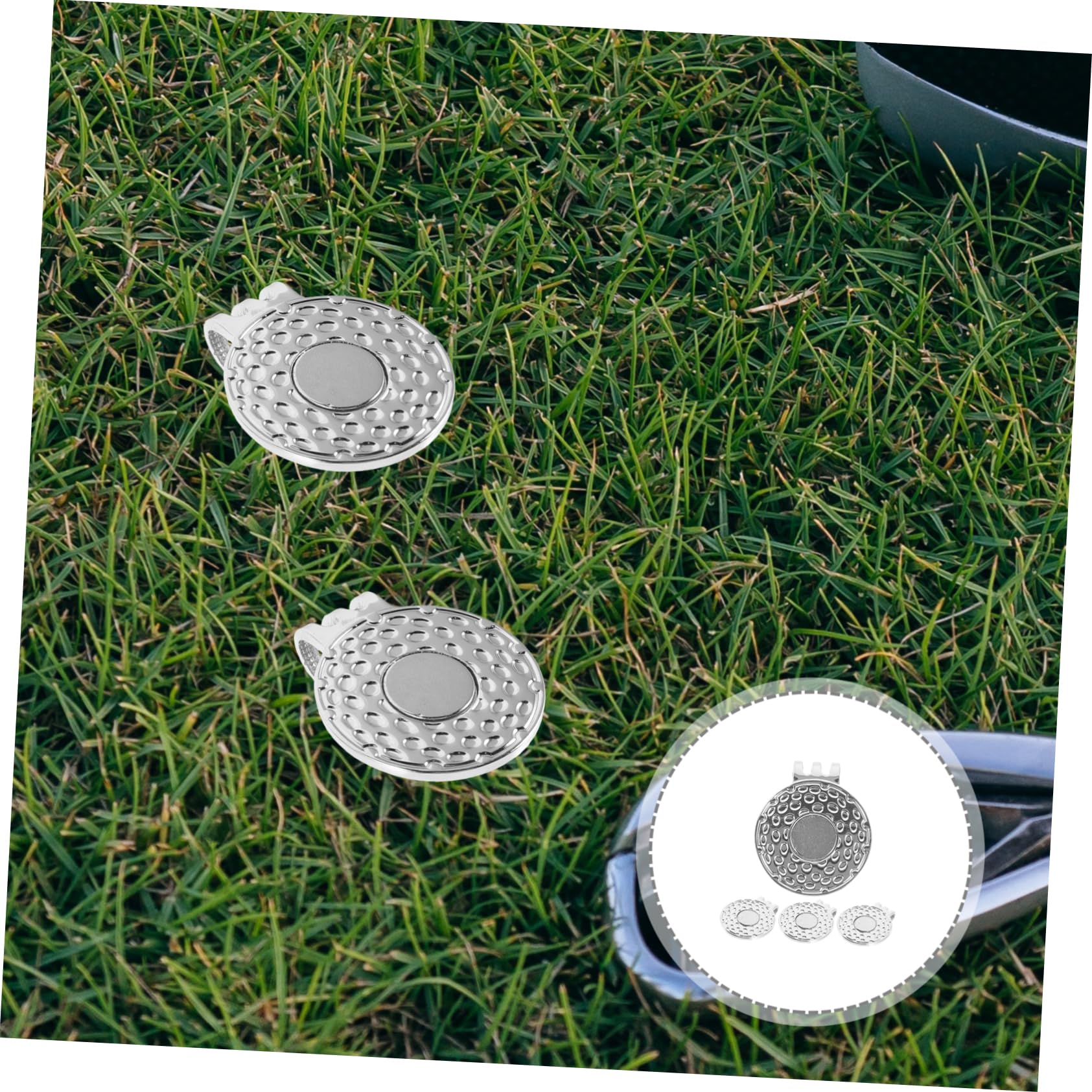 UPKOCH Golfballmarkierung Ballmarker Hutclip Golfmarker Kappenclip Golfmarker Golf Golfhut Golfzubehör Hutclips Ballmarker Beständige Golfmarker Eisen