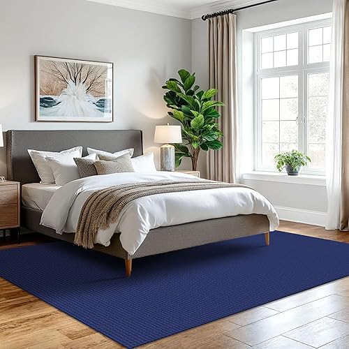 Miniatura 485 de IOHOUZE Alfombra lavable de 4 x 6 pies con parte trasera de goma antideslizante tejida para interiores y exteriores, alfombra para entrada