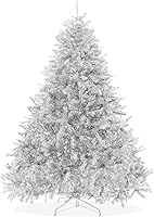 Vista 14 de Árbol de Navidad artificial Casafield de abeto negro de 4.5 pies de alto con soporte de metal resistente